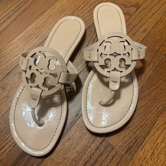Tory Burch Miller Sea Shell Pink Sandals, size 9.5 - Picture 2 of 8